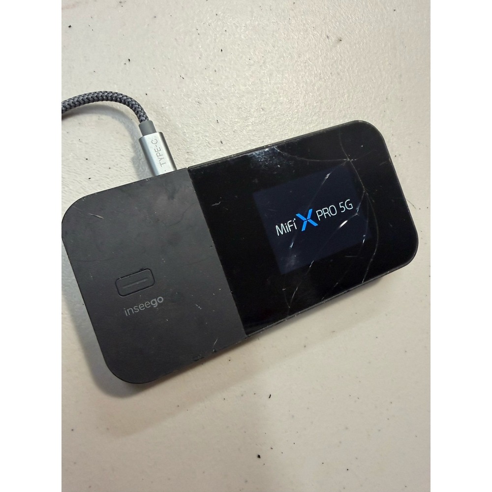 Inseego MiFi X PRO 5G Verizon Mobile Hotspot M3000 Cracked Screen‎ AS-IS